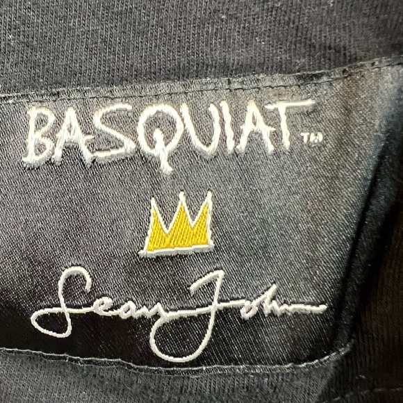 BASQUIAT Black Cotton Graphic Tee, Size S - Picture 4 of 5